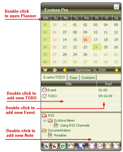 Note Manager, Planner Calendar